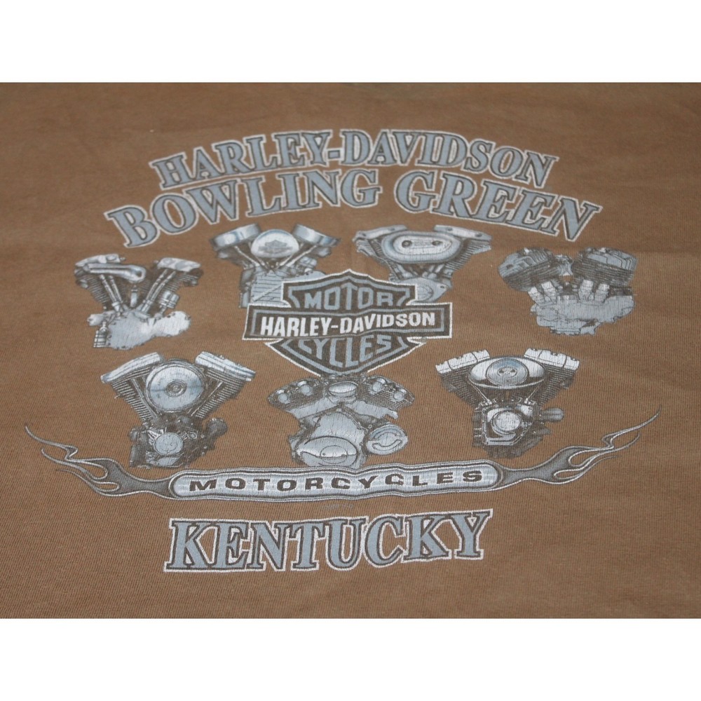 Harley Davidson Motorcycles Bowling Green Kentucky Graphic Tee T-Shirt size 2XL